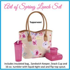 Tupperware Art of Spring 4 Piece Lunch Set